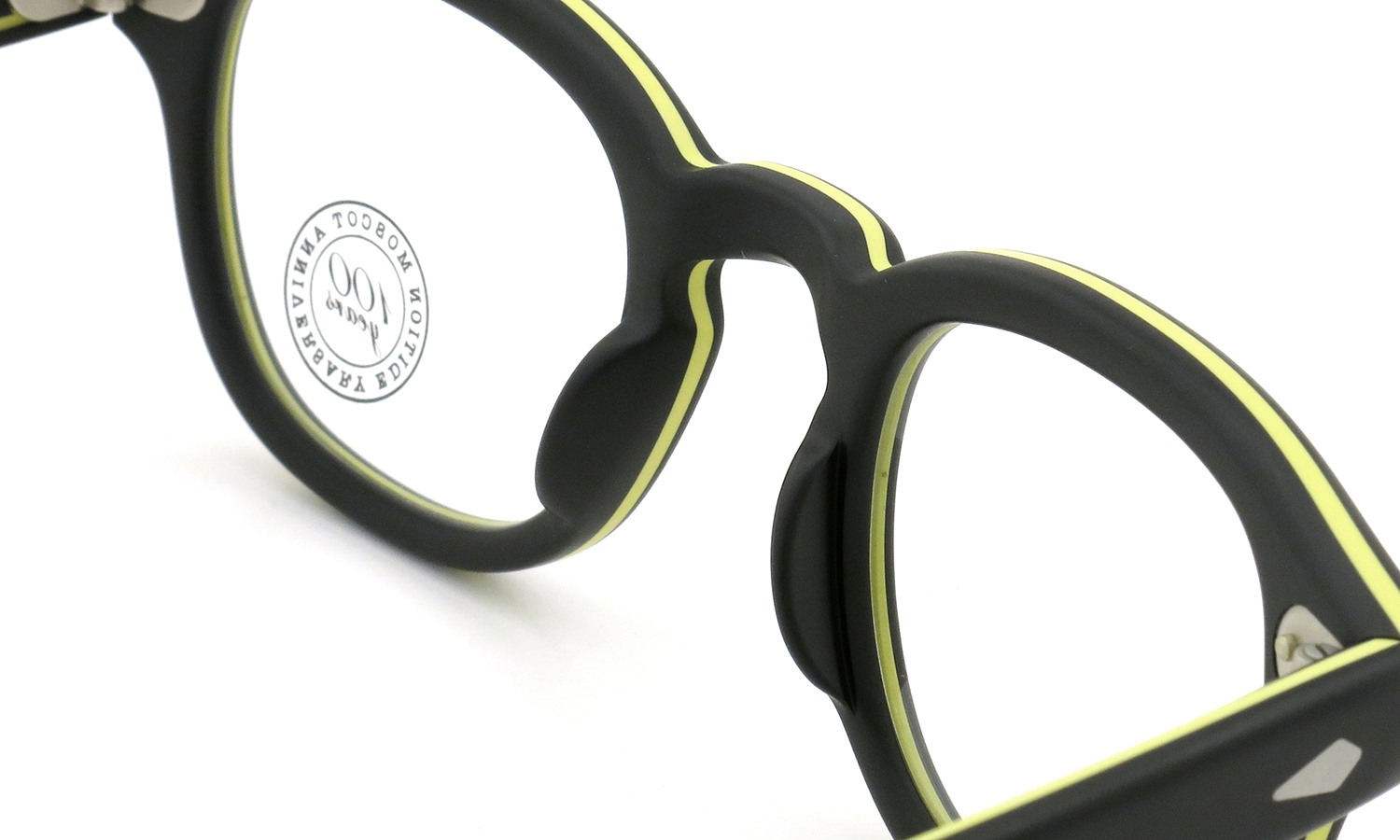 MOSCOT ORIGINALS 100YEARS モスコット 100周年記念 限定モデル コラボレーションメガネ LEMTOSH-smart レムトッシュスマート COL.M-BLACK/YELLOW 44size 8