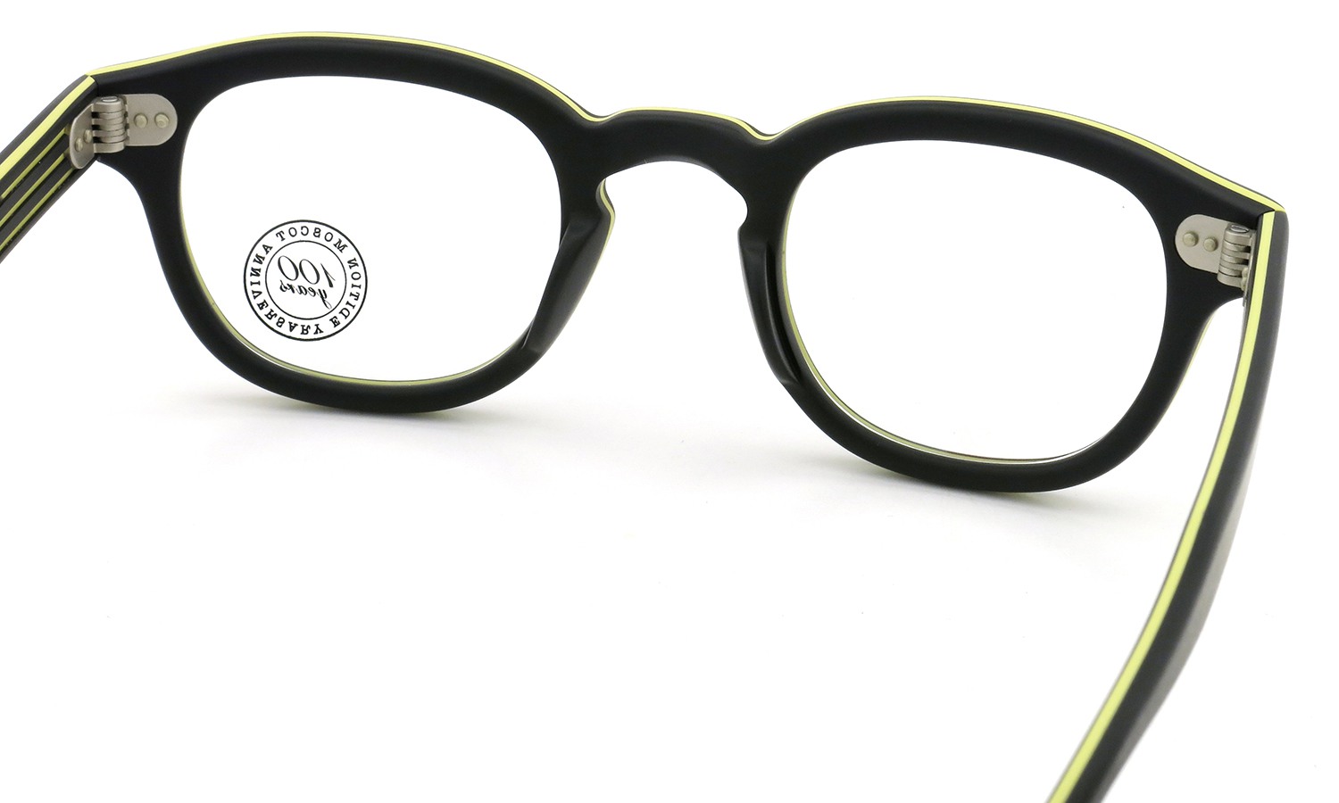 MOSCOT ORIGINALS 100YEARS モスコット 100周年記念 限定モデル コラボレーションメガネ LEMTOSH-smart レムトッシュスマート COL.M-BLACK/YELLOW 44size 7