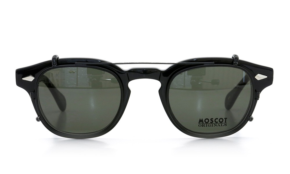 MOSCOT モスコット 定番メガネ LEMTOSH レムトッシュ クリップオンセット通販 BLACK 44size + 純正ブラック