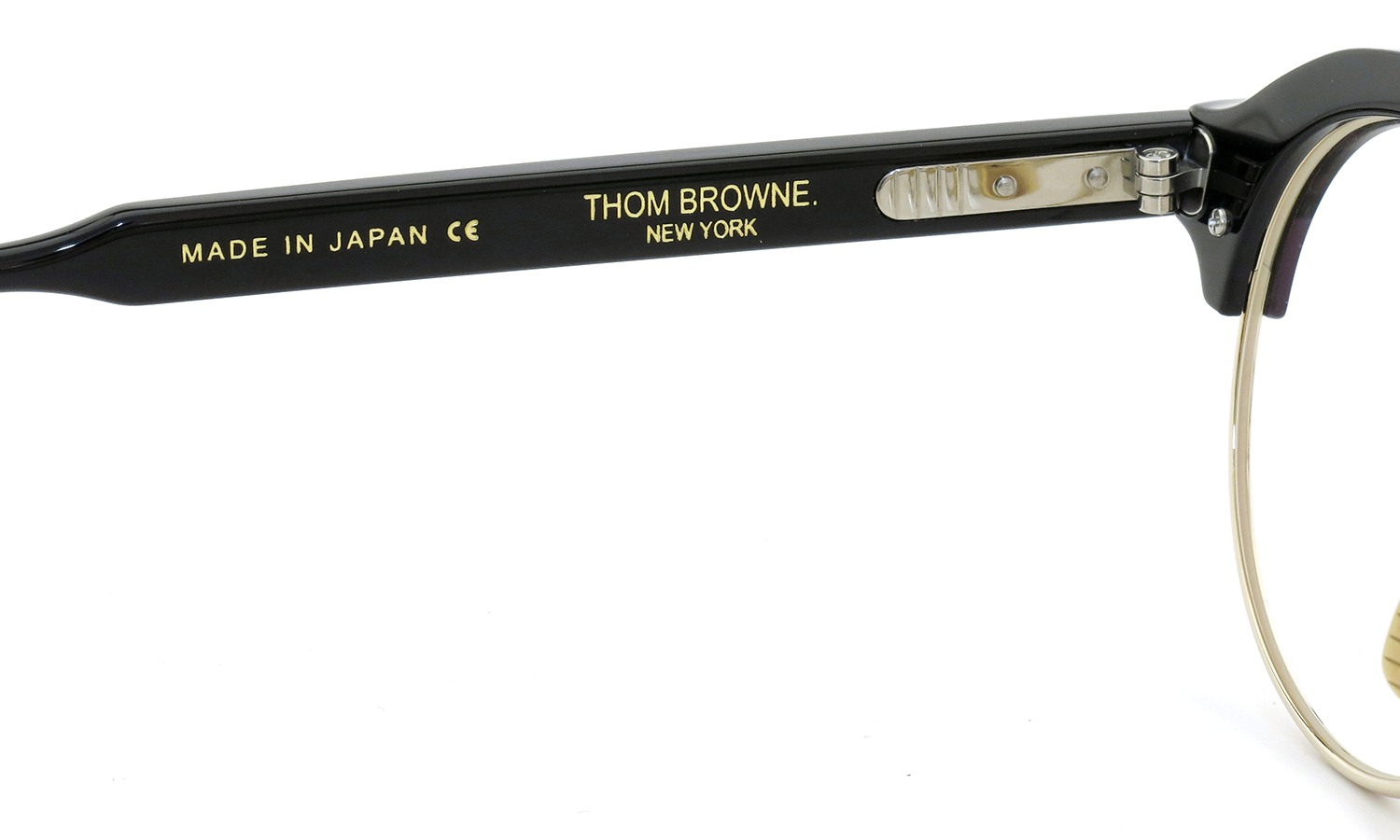 THOM BROWNE.  NEWYORK (トムブラウン) 2012 A/W メガネ TB-700-A BLACK-12K GLD 49size 8