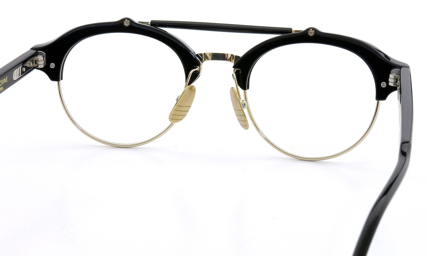 THOM BROWNE.  NEWYORK (トムブラウン) 2012 A/W メガネ TB-700-A BLACK-12K GLD 49size 6