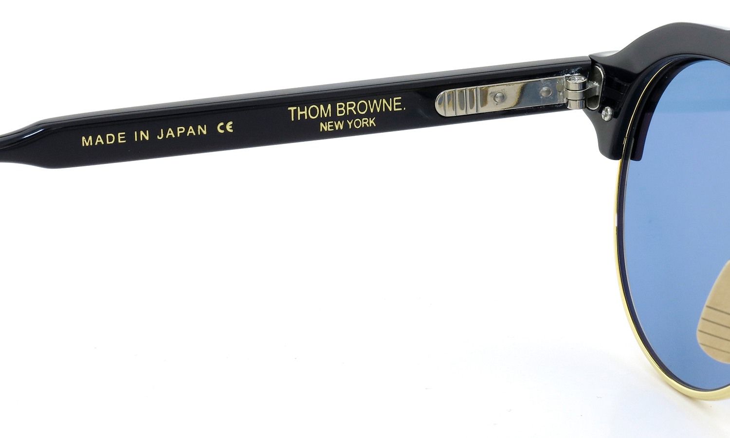 THOM BROWNE.  NEWYORK (トムブラウン) 2012 A/W サングラス TB-700-A BLACK-12K GLD 49size 9