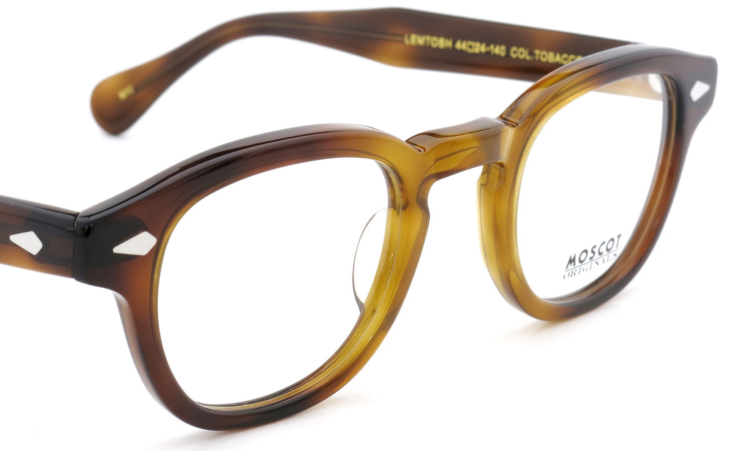 MOSCOT モスコット 定番メガネ LEMTOSH レムトッシュ通販 TOBACCO 44size (正規取扱店：ポンメガネ大宮) 正規取扱