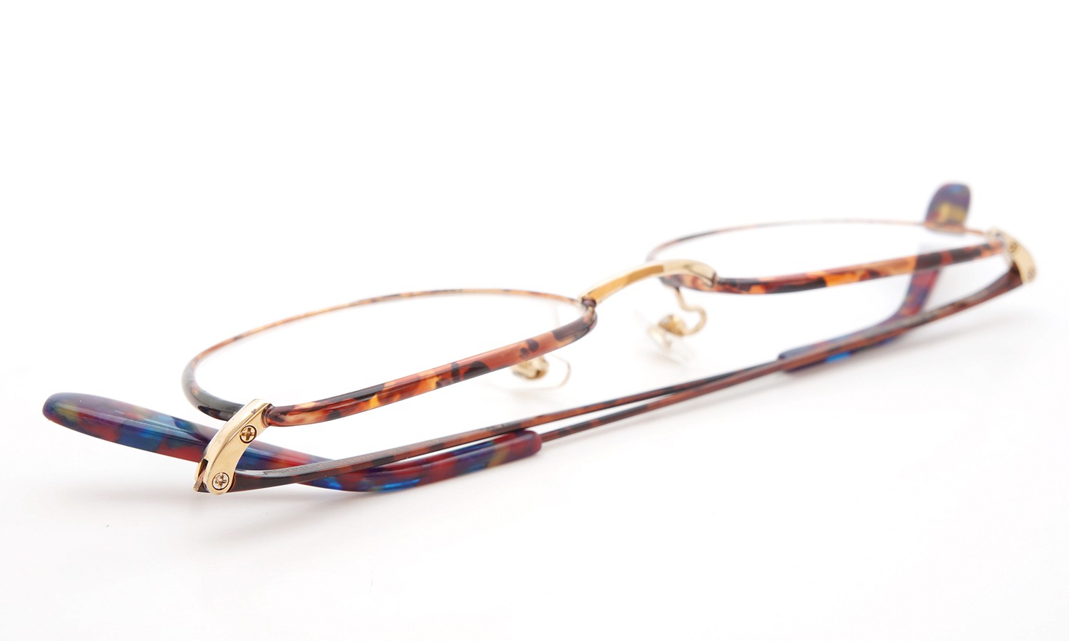 megane and me (メガネアンドミー) メガネ ME008 HARRIS VD Vintage-Demi/Gold/vintage-violet-marble 13