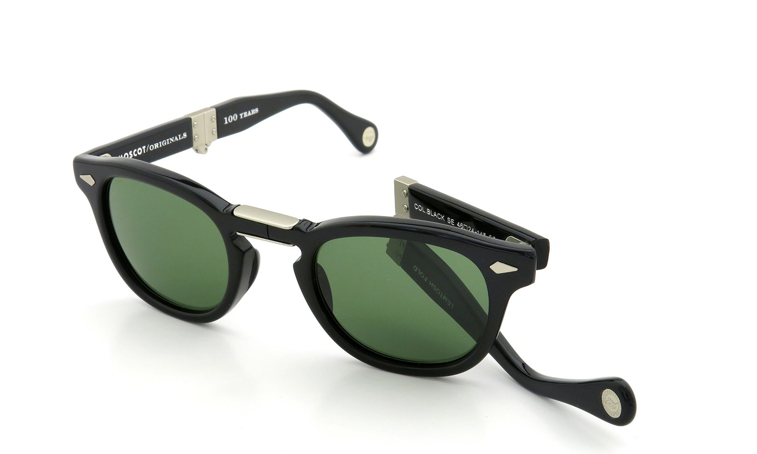 MOSCOT ORIGINALS 100YEARS (モスコット 100周年記念モデル) 限定サングラス LEMTOSH-FOLD レムトッシュ-フォールド COL.BLACK-SE 46size 16