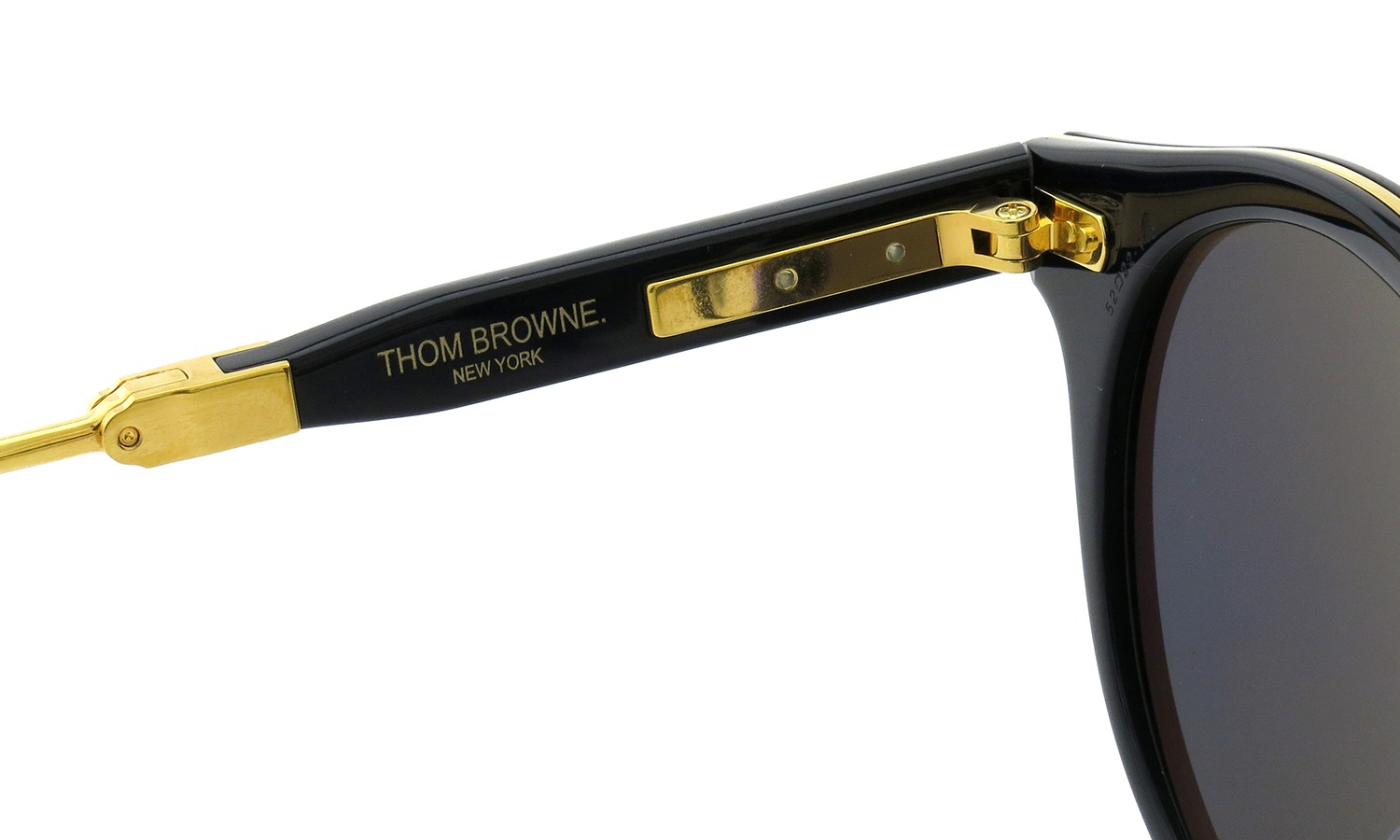 THOM BROWNE.  NEWYORK (トムブラウン) 2015年春夏 最新作 折りたたみサングラス TB-806-C NAVY-18k GOLD 52size 10