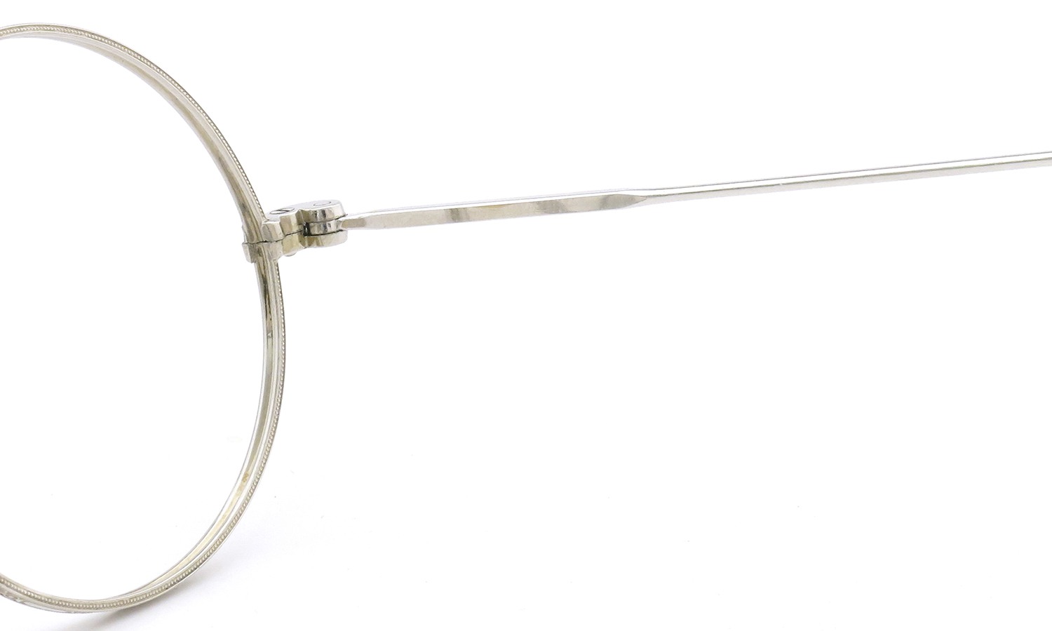 American Optical アメリカン オプティカル vintage ヴィンテージ メガネ 1930年代 ROUND CORTLAND 12kGF MASHWOOD CENTER-POINT 39-19 White-Gold 10