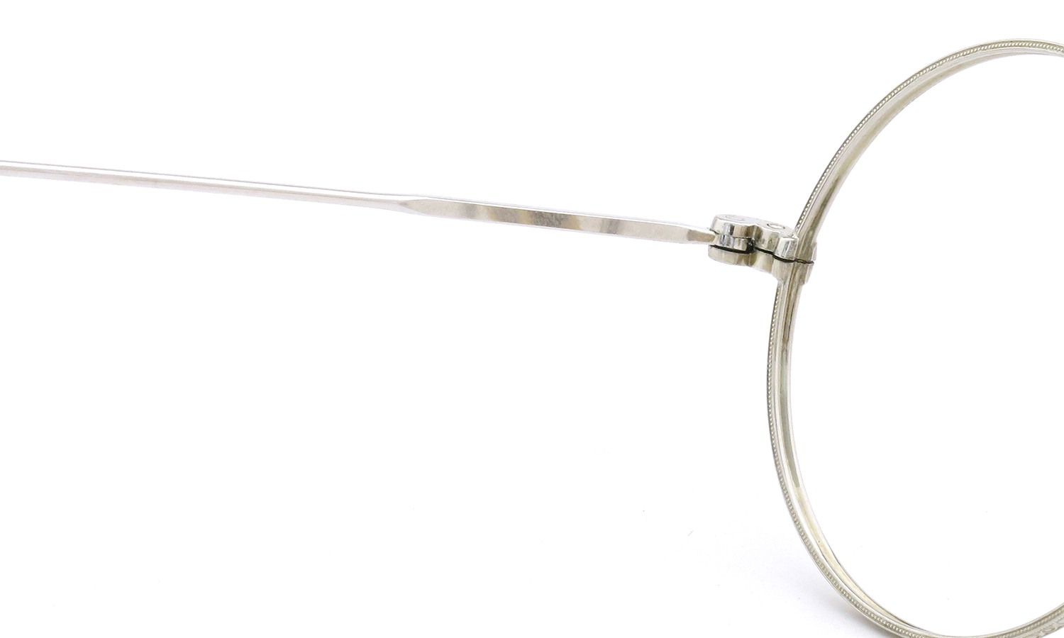 American Optical アメリカン オプティカル vintage ヴィンテージ メガネ 1930年代 ROUND CORTLAND 12kGF MASHWOOD CENTER-POINT 39-19 White-Gold 9