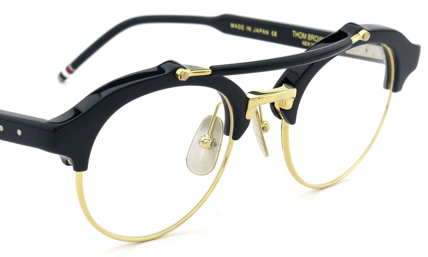 THOM BROWNE.  NEWYORK TB-700-D NVY-GLD