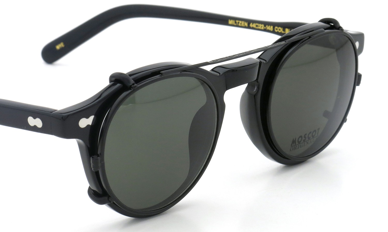 MOSCOT MILTZEN BLACK 44 + clip MBK