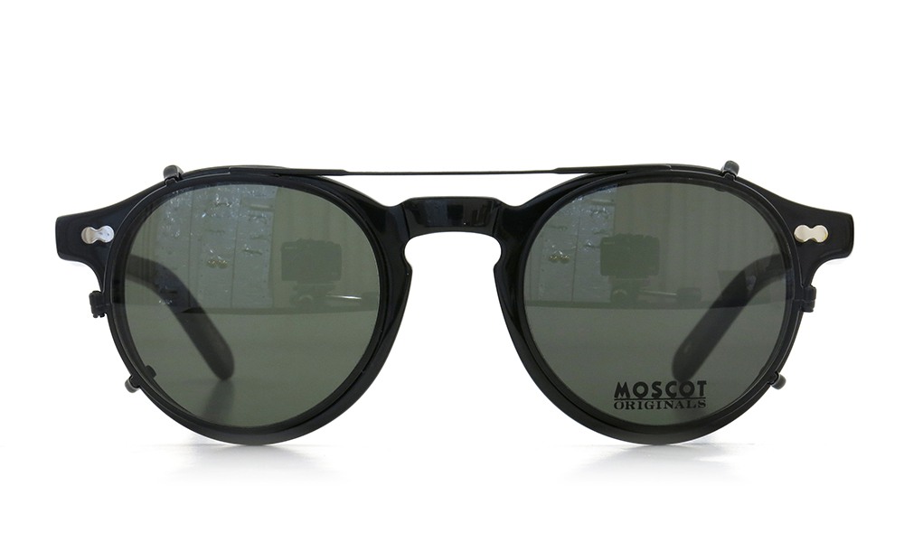 MOSCOT モスコット クリップオン セット 通販 MILTZEN ミルツェン Col.BLACK 44size + 純正clip M