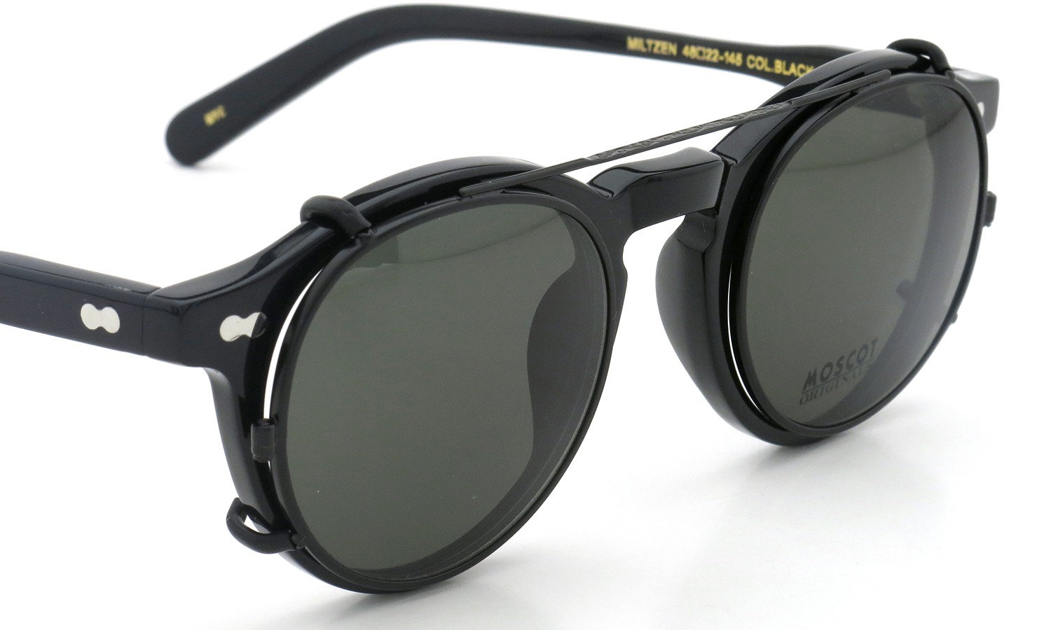 MOSCOT MILTZEN BLACK 46 + clip MBK