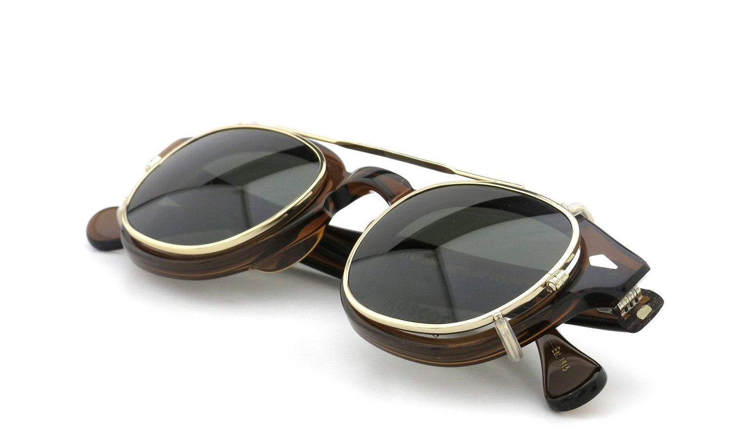 MOSCOT LEMTOSH Col.BROWN 44size + gold clip