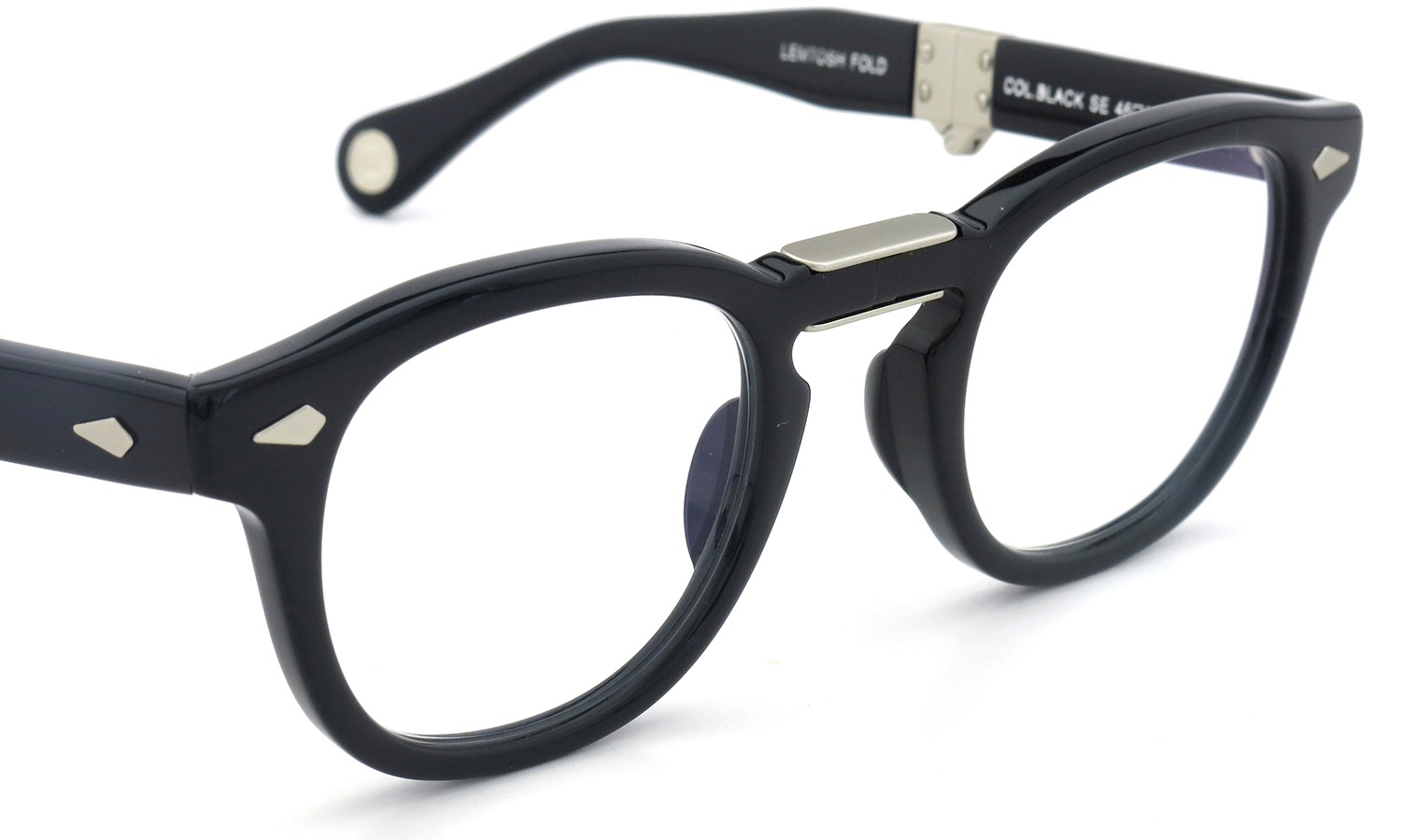 MOSCOT 100周年記念モデル メガネ LEMTOSH-FOLD COL.BLACK-SE 46size