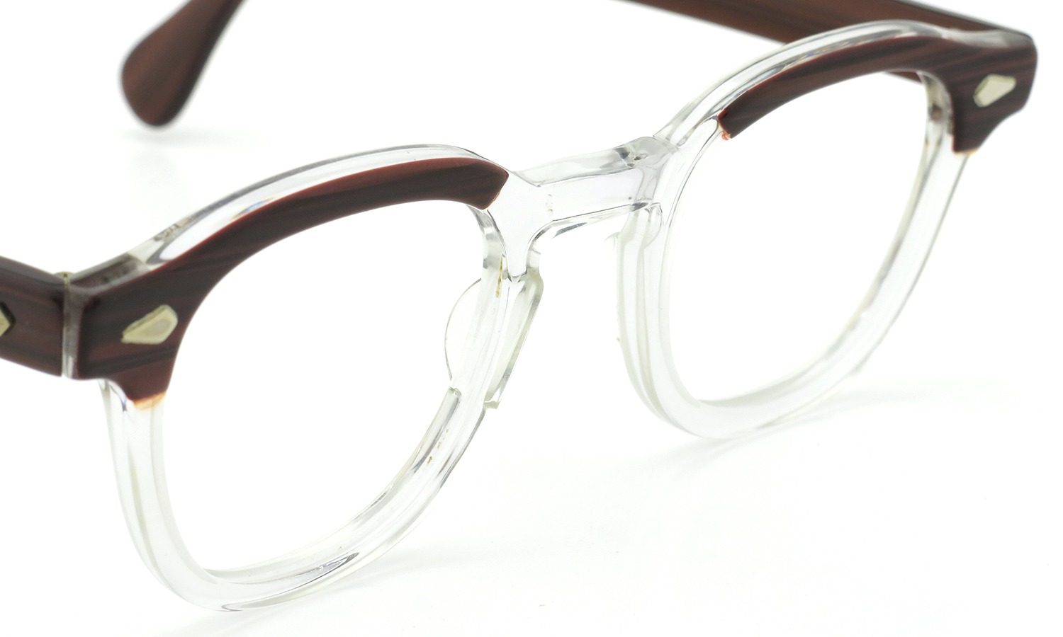 TART Optical タートオプティカル ヴィンテージ メガネ ARNEL アーネル REDWOOD C.B.-CLEAR 46-24