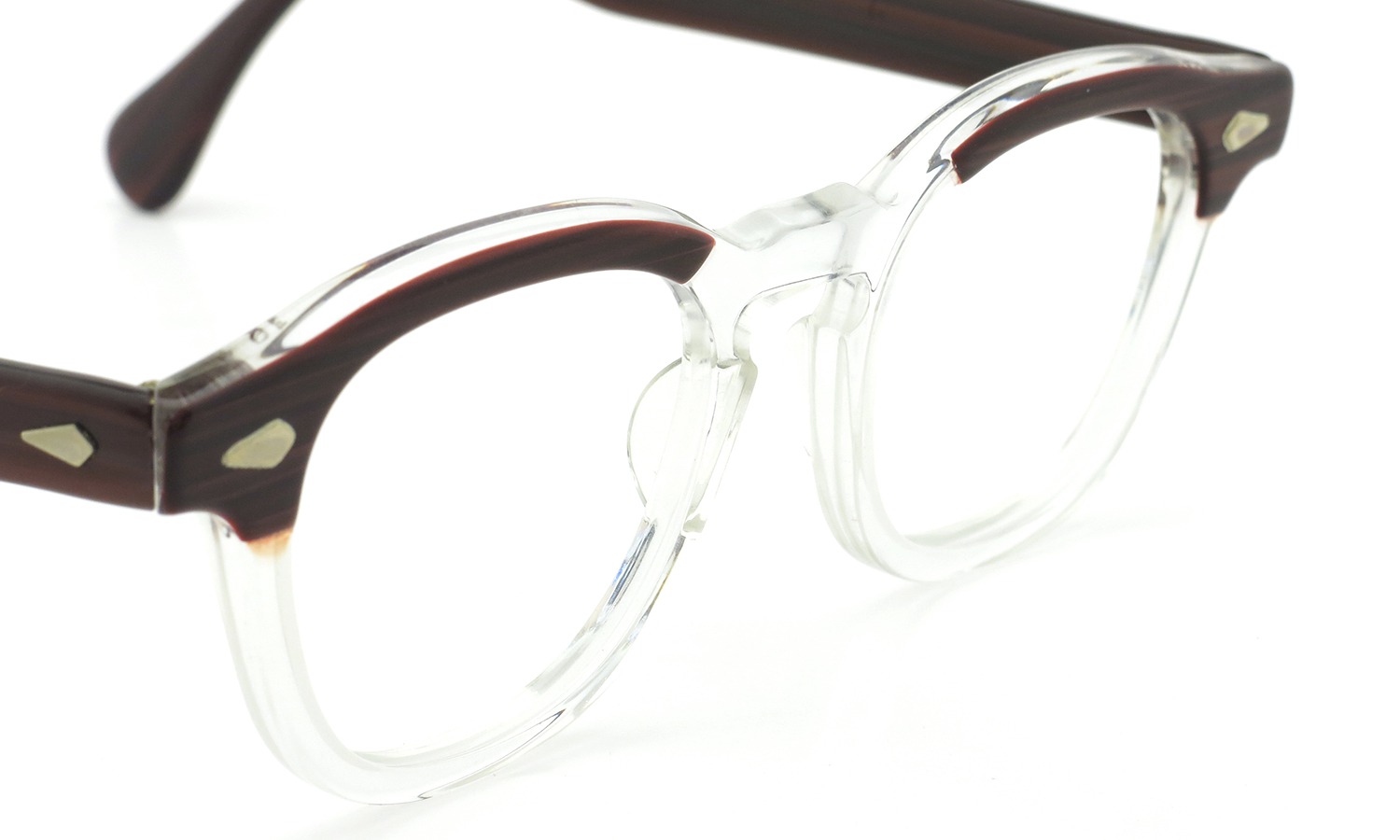 TART Optical タートオプティカル ヴィンテージ メガネ ARNEL アーネル REDWOOD C.B.-CLEAR 46-20