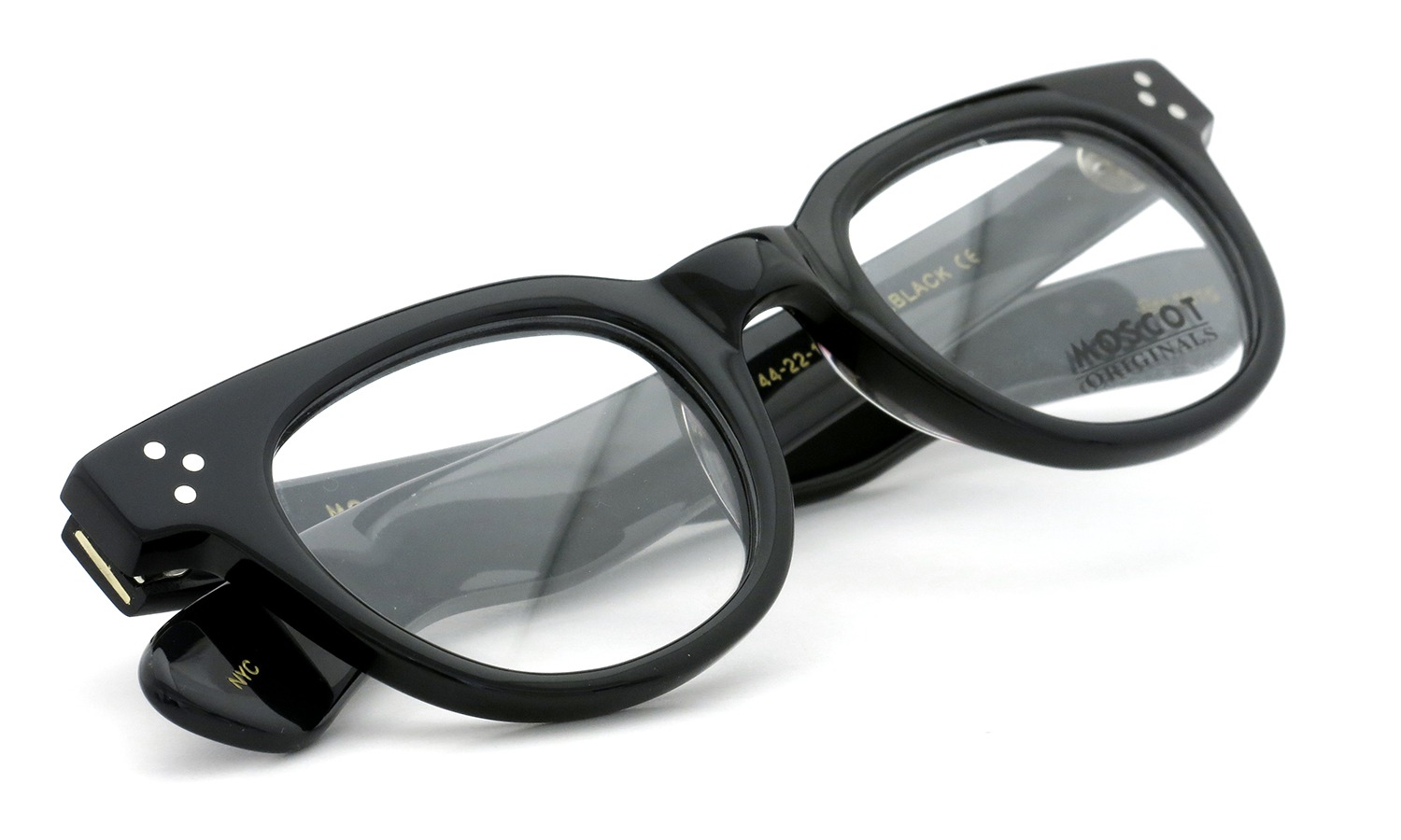 MOSCOT VILDA ヴィルダ BLACK 48 FAT TEMPLE