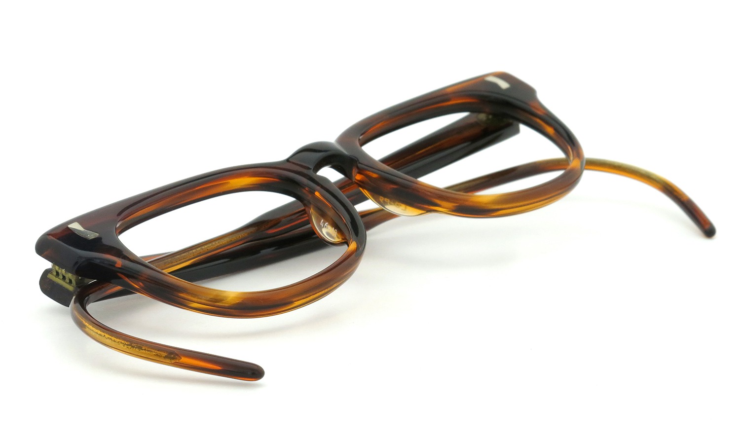 LIBERTY Optical vintage メガネ 9P DEMI-AMBER フックテンプル 46-18 14