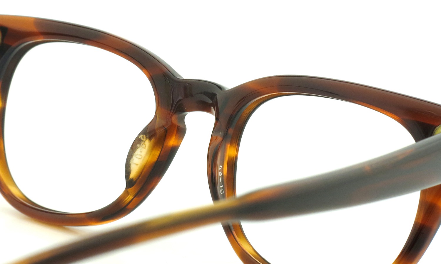 LIBERTY Optical vintage メガネ 9P DEMI-AMBER フックテンプル 46-18 8