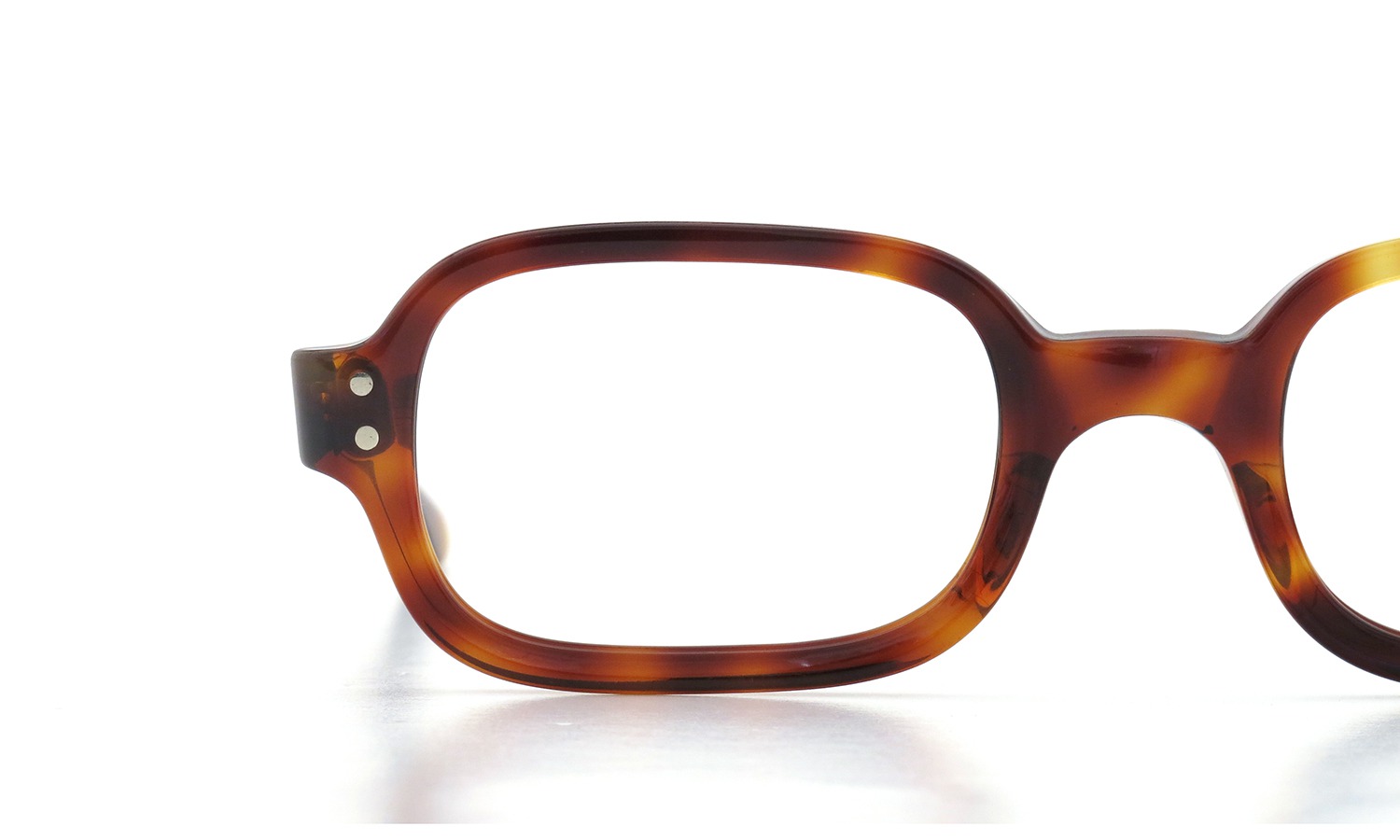 SRO STYL-RITE OPTICS vintage SQUARE DEMI-BROWN 46-22