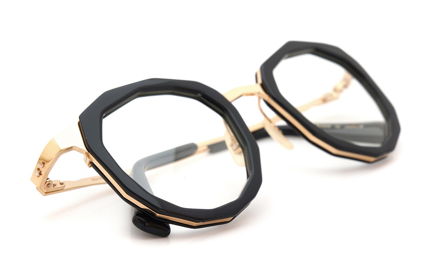 MASAHIROMARUYAMA メガネ 5th collection 2015-2016 MM-0019 col.1 BLACK/GOLD 12