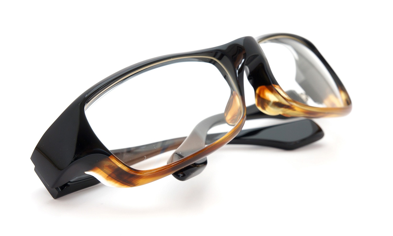 FACTORY900 ×PonMegane 10周年記念 メガネ F-002 Col.Black~Amber 13