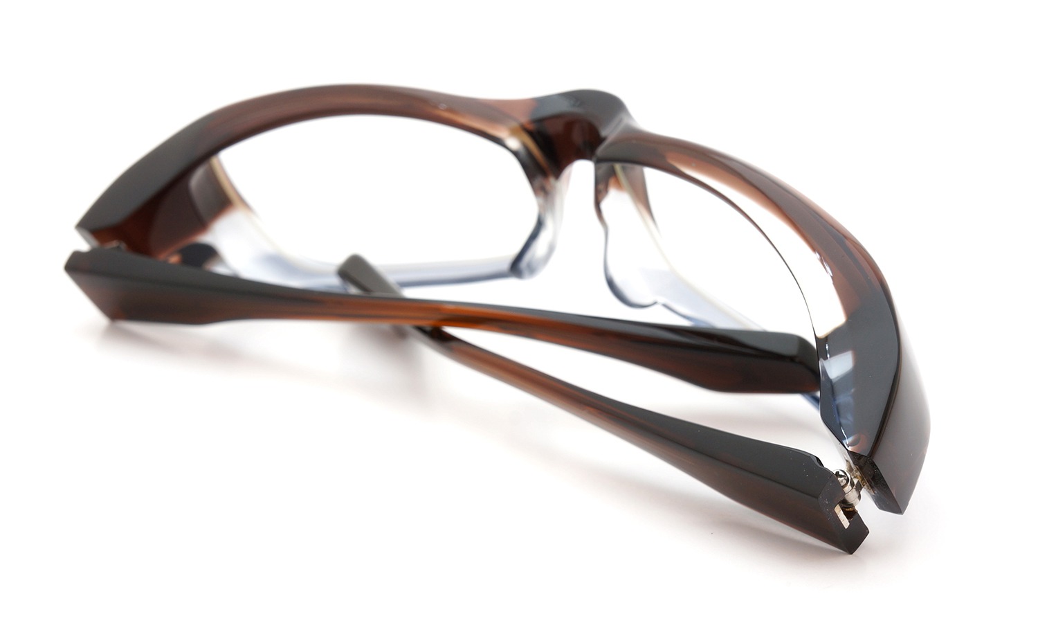 FACTORY900 ×PonMegane 10周年記念オリジナル メガネ F-002 Col.Brown-Clear-Grey 13