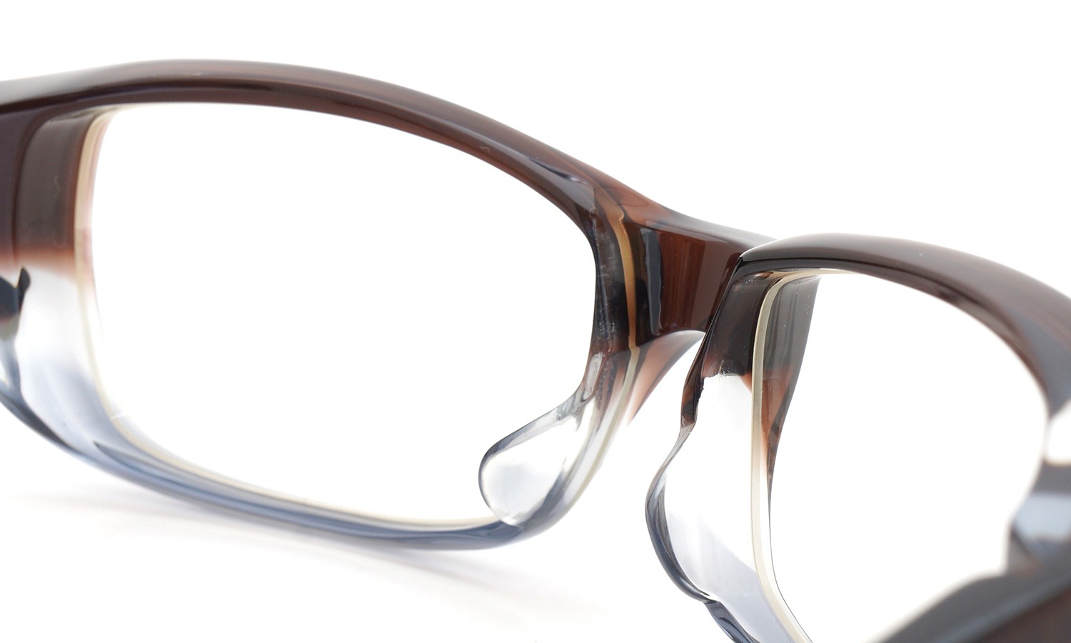 FACTORY900 ×PonMegane 10周年記念オリジナル メガネ F-002 Col.Brown-Clear-Grey 8