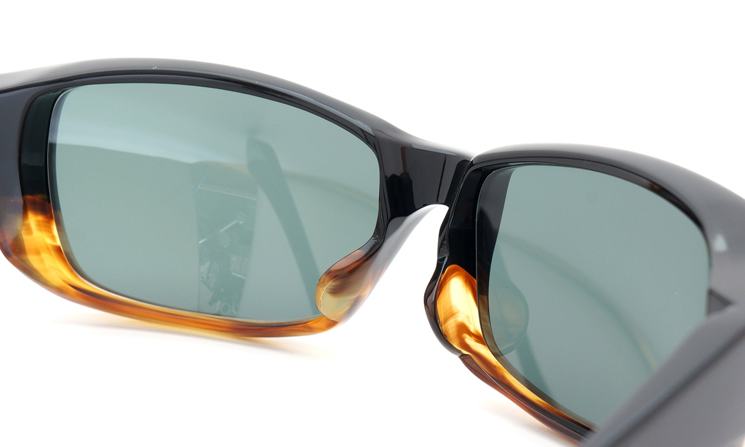 FACTORY900 ×PonMegane 10周年記念オリジナル サングラス F-002 Col.Black~Amber Lense.Emerald-Matte-Mirror 8