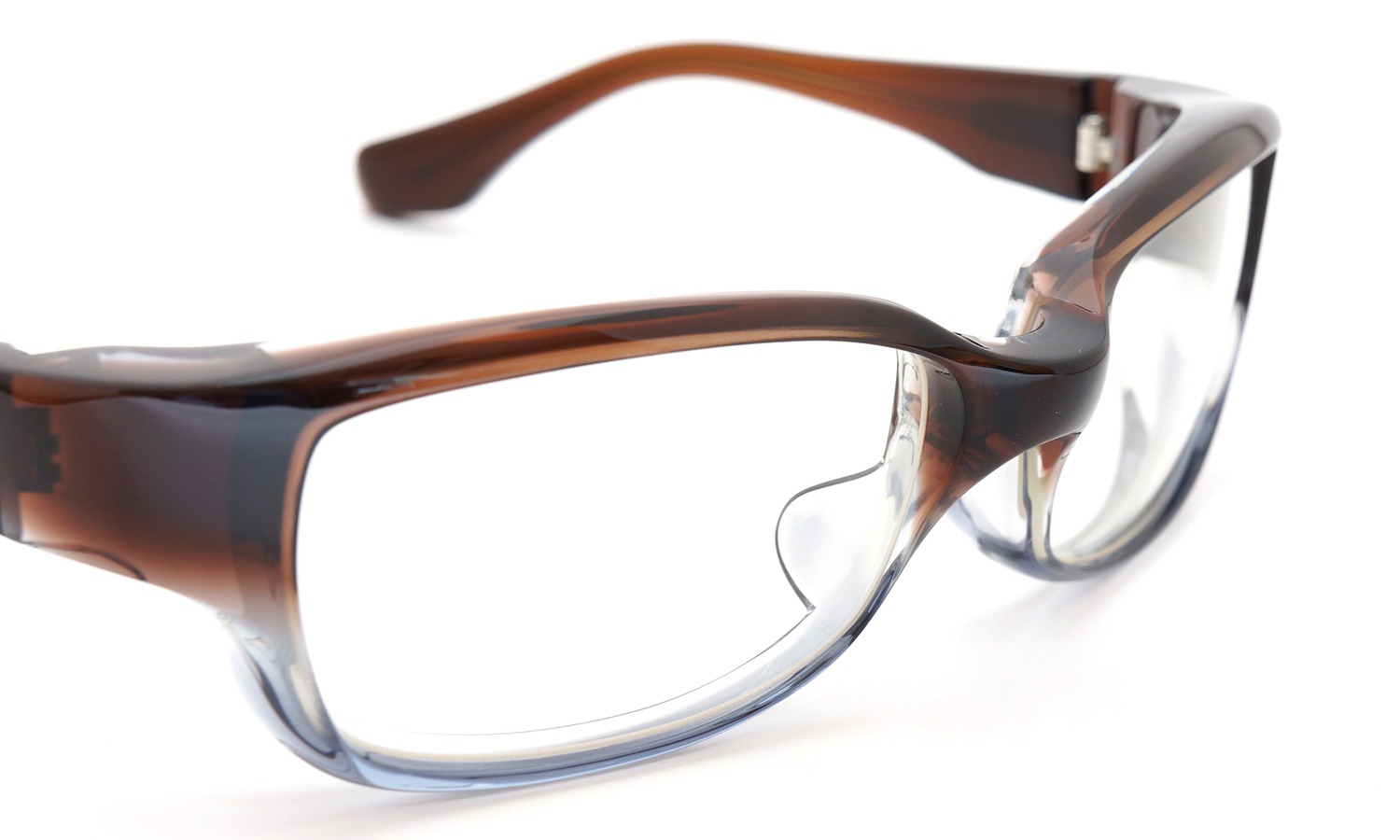 FACTORY900 ×PonMegane 10周年記念オリジナル メガネ F-002 Col.Brown-Clear-Grey 6