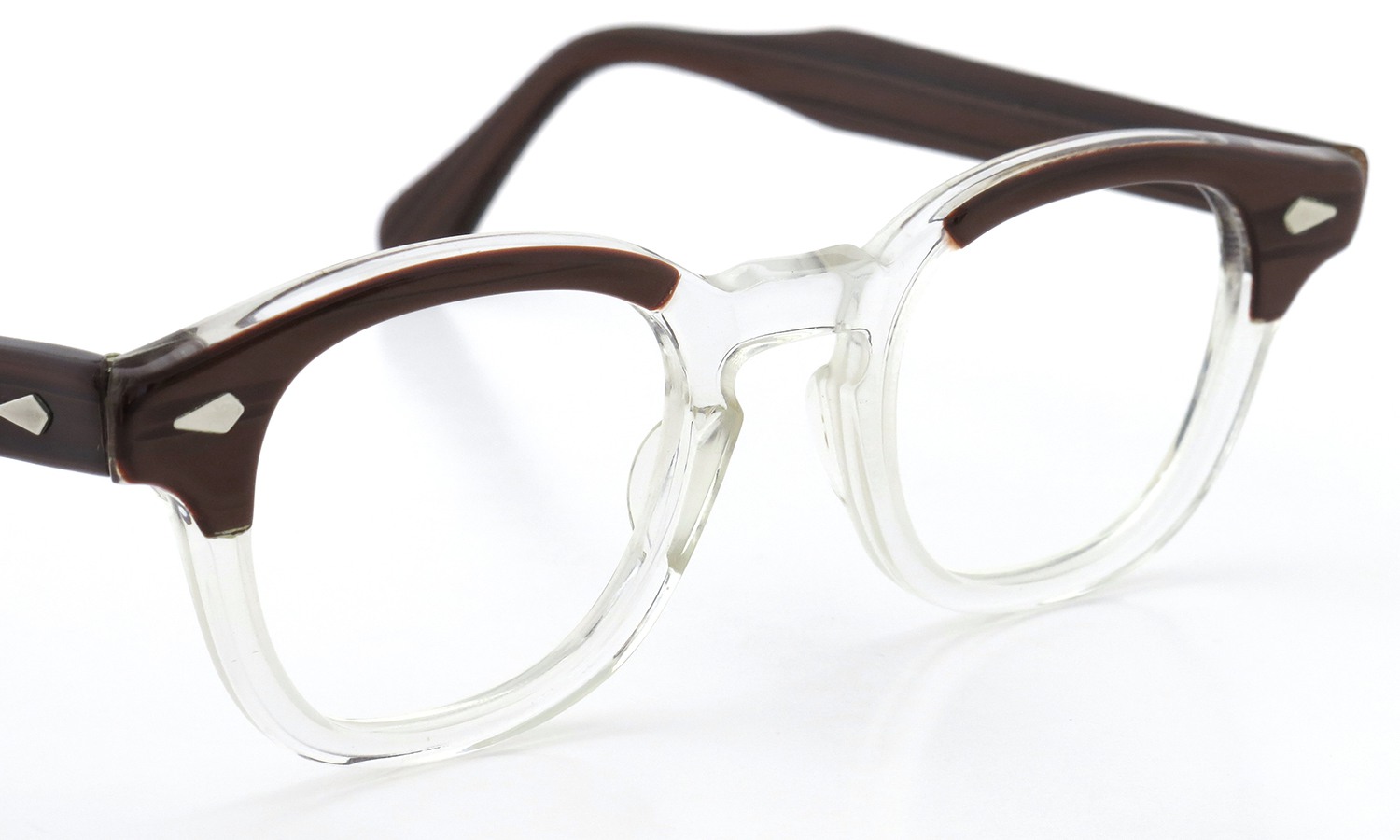 TART Optical タートオプティカル ヴィンテージ メガネ ARNEL アーネル REDWOOD C.B.-CLEAR 44-22 04