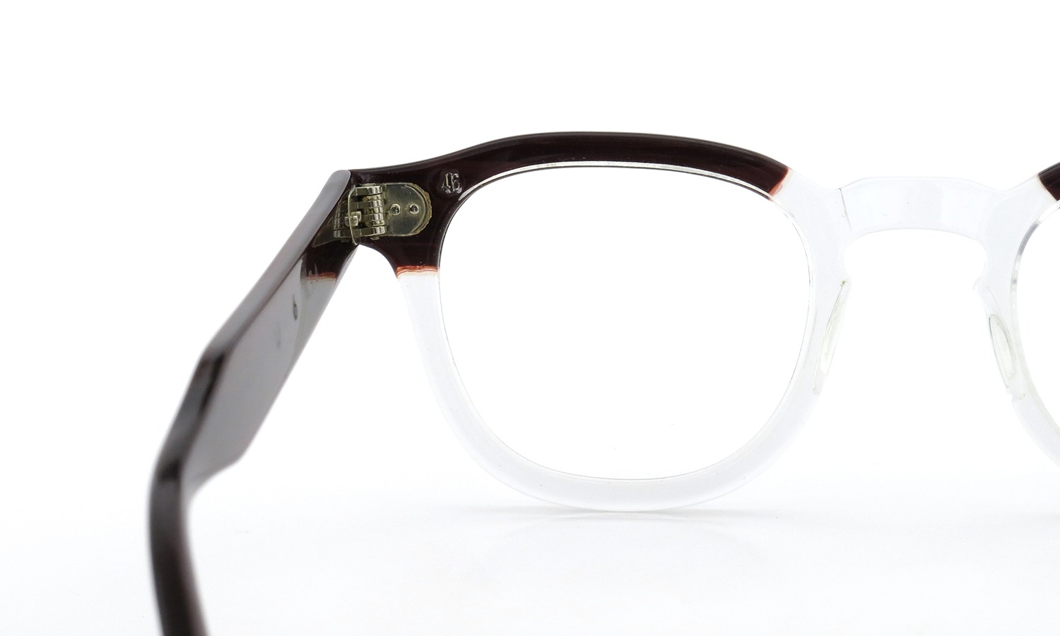 TART Optical タートオプティカル ヴィンテージ メガネ ARNEL アーネル REDWOOD C.B.-CLEAR 46-24 03