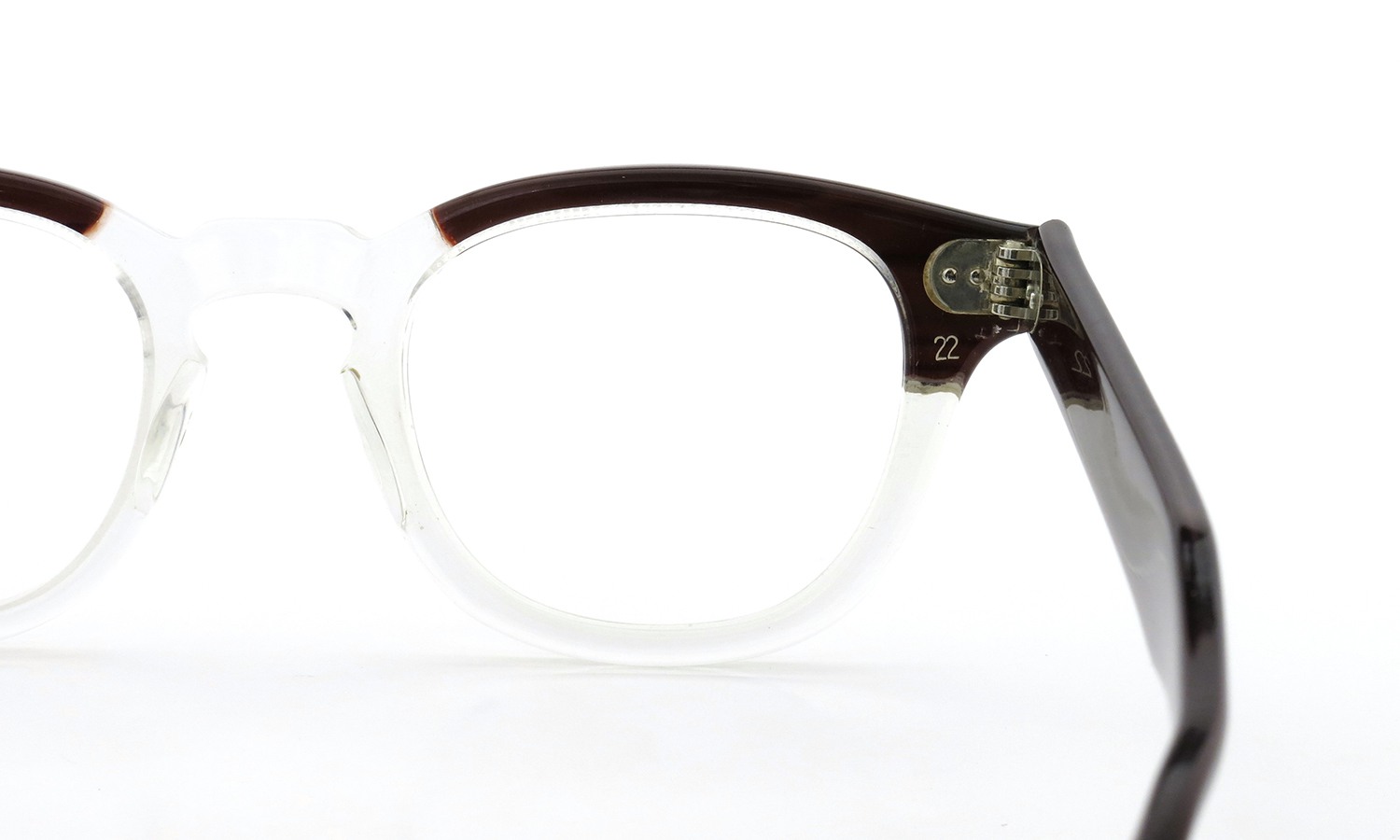 TART Optical タートオプティカル ヴィンテージ メガネ ARNEL アーネル REDWOOD C.B.-CLEAR 44-22 04