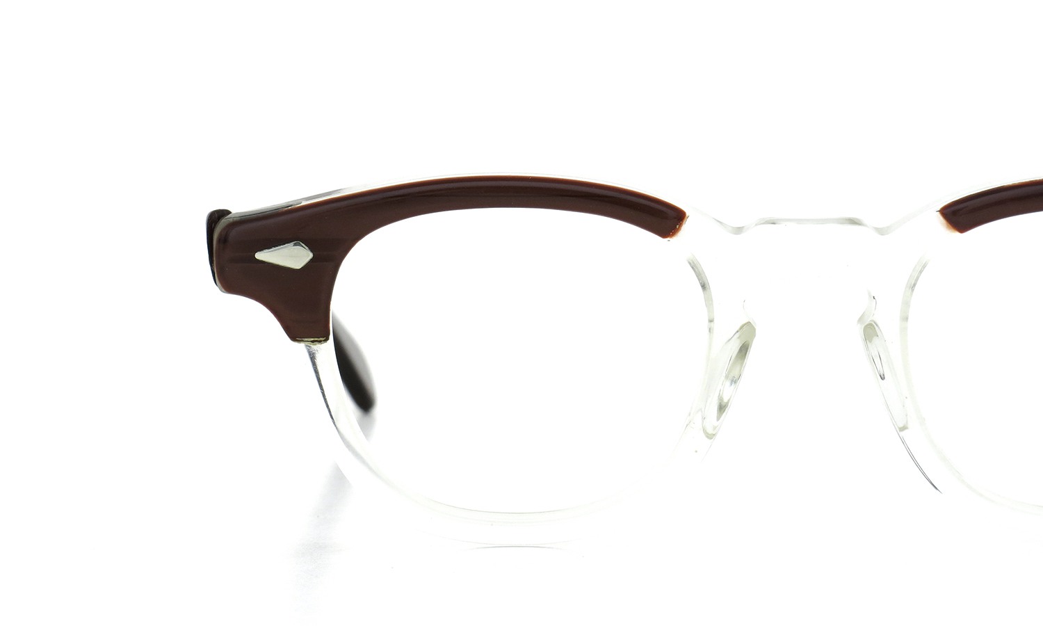 TART Optical タートオプティカル ヴィンテージ メガネ ARNEL アーネル REDWOOD C.B.-CLEAR 44-22 04