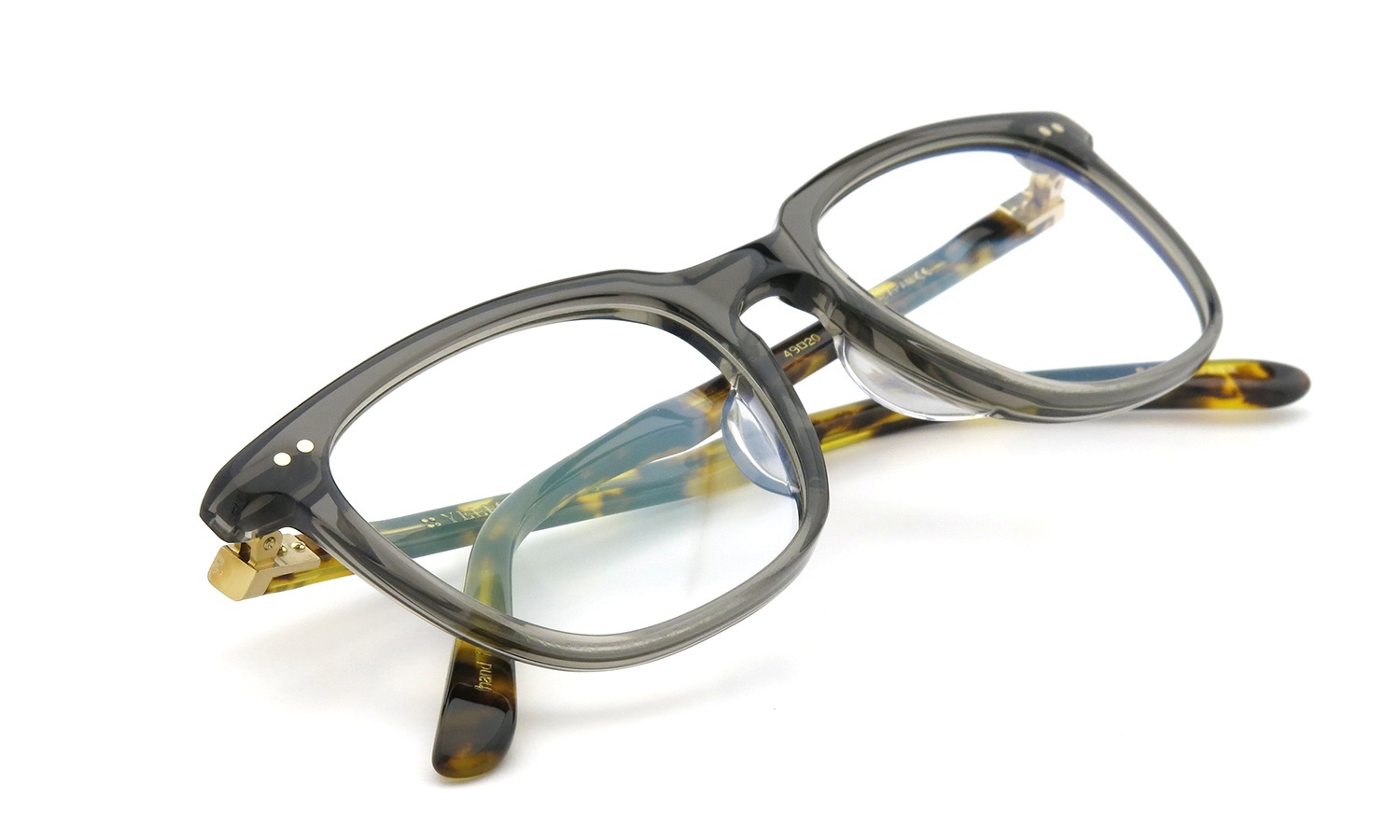 YELLOWS PLUS イエローズプラス メガネ SANDY C252 crystal grey/classical havana