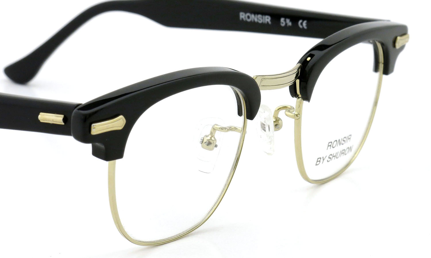 SHURON シュロン メガネ RONSIR ロンサー ZYL Black/Gold 44-22