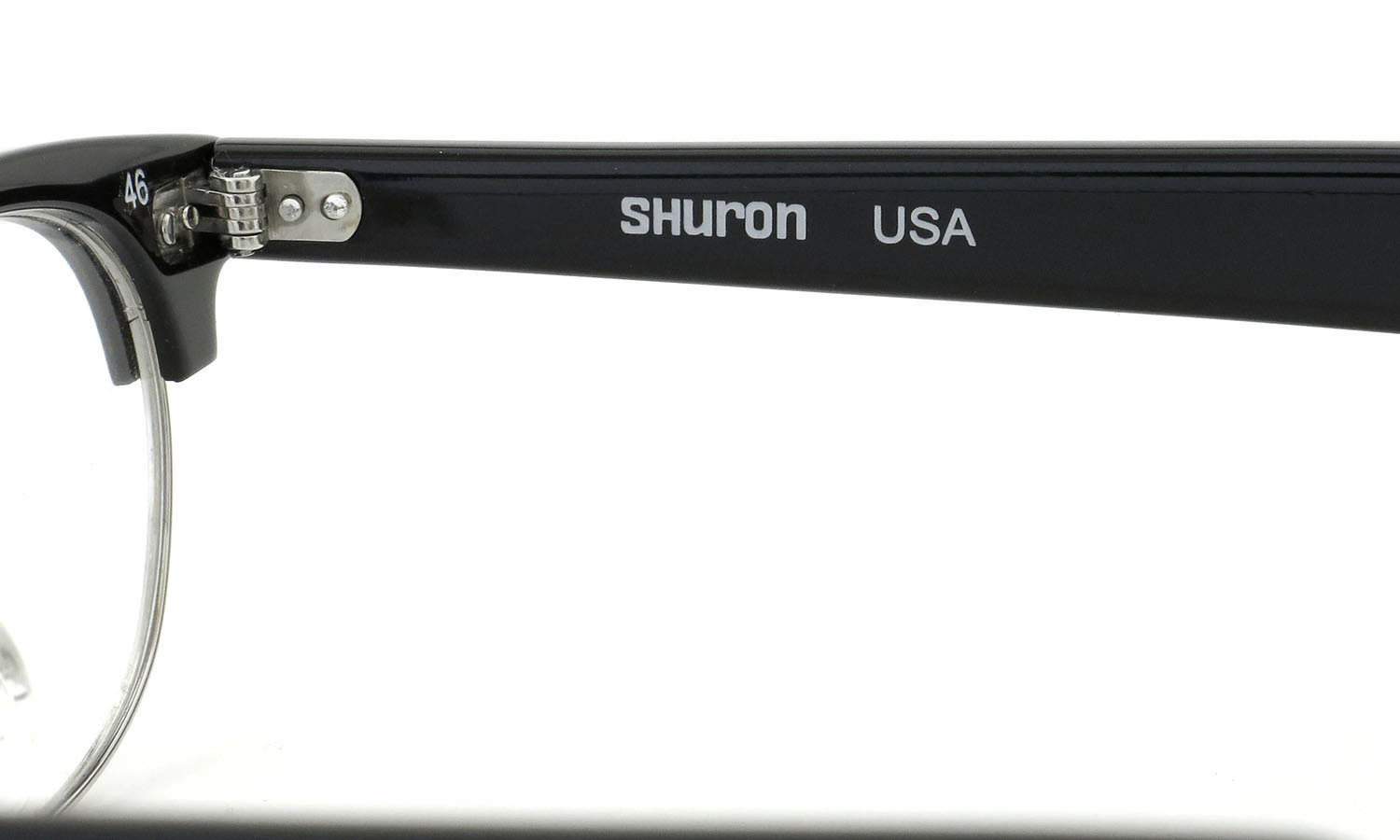 SHURON シュロン メガネ REVELATION レヴェレーション Black/Silver 46-22