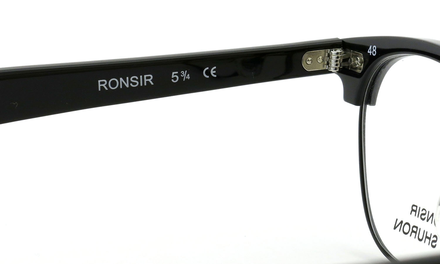 SHURON シュロン メガネ RONSIR ロンサー ZYL Black/Black 46-22