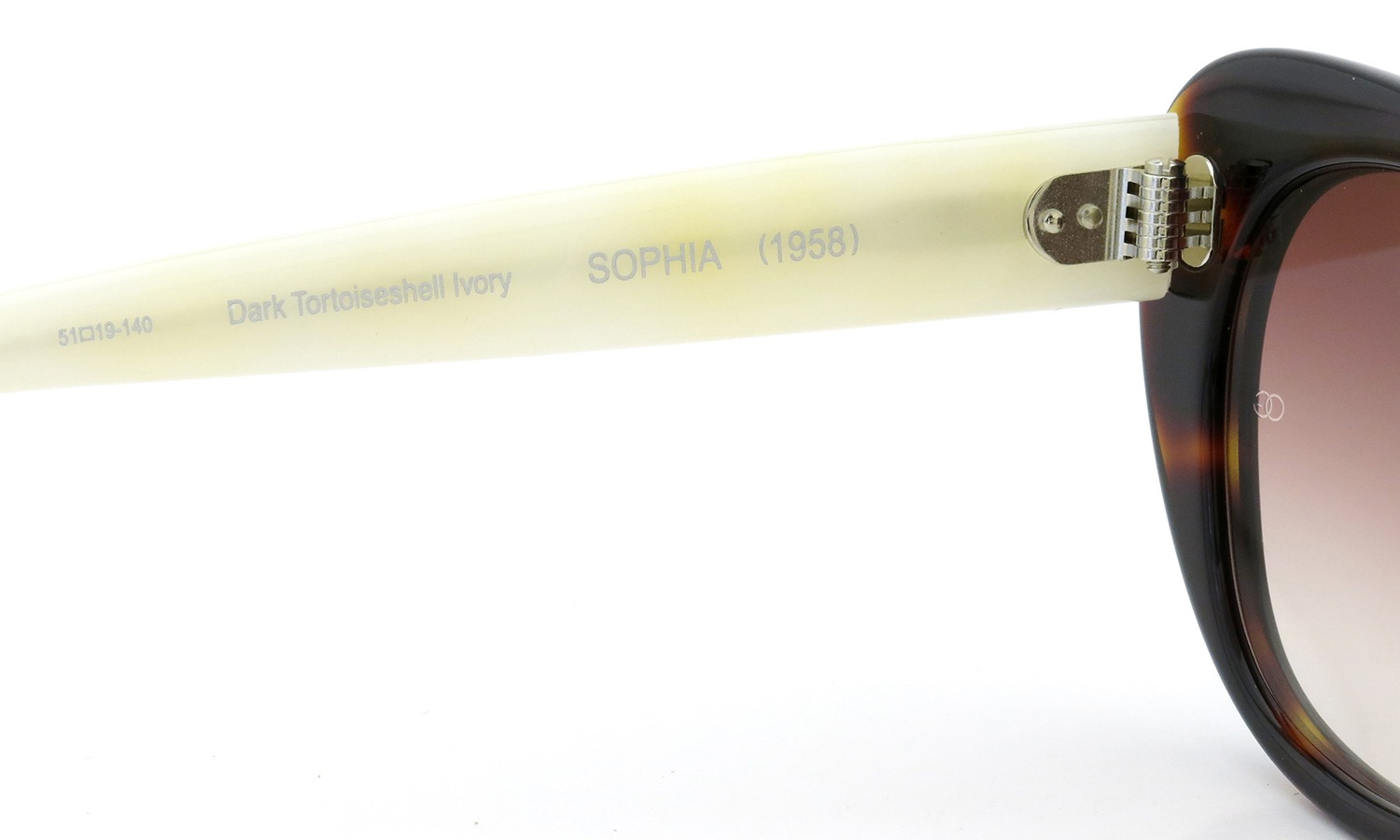 オリバーゴールドスミス サングラス SOPHIA(1958) ソフィア Dark Tortoiseshell Ivory
