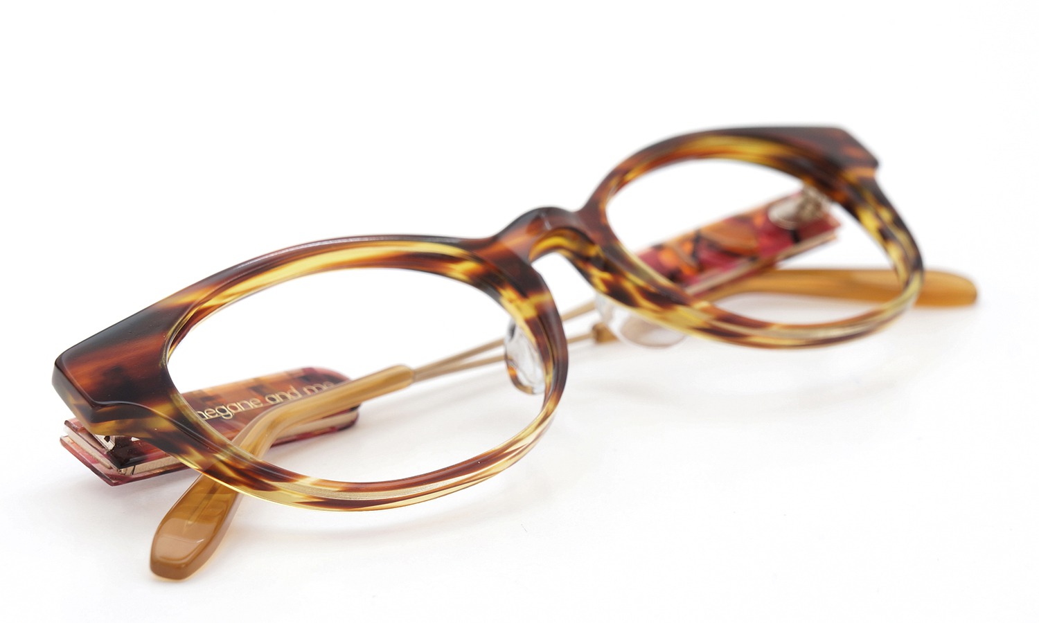 megane and me × ポンメガネ 限定生産オリジナルメガネ meganeandme for ponmagane col.giraffe-demi