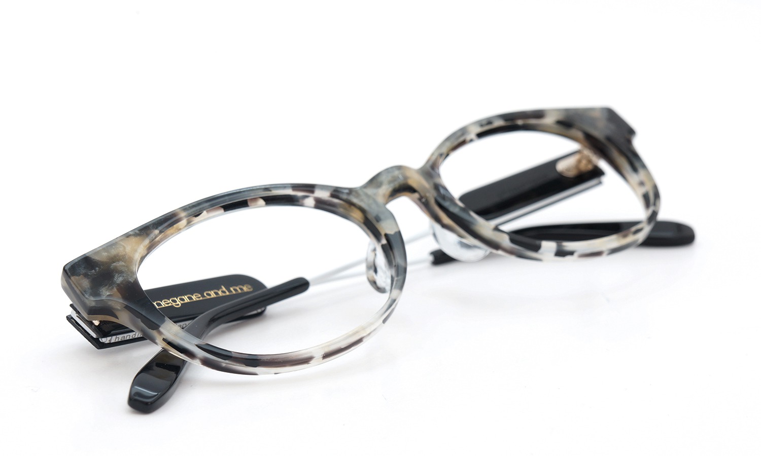 megane and me × ポンメガネ 限定生産オリジナルメガネ meganeandme for ponmagane col.monostone-demi