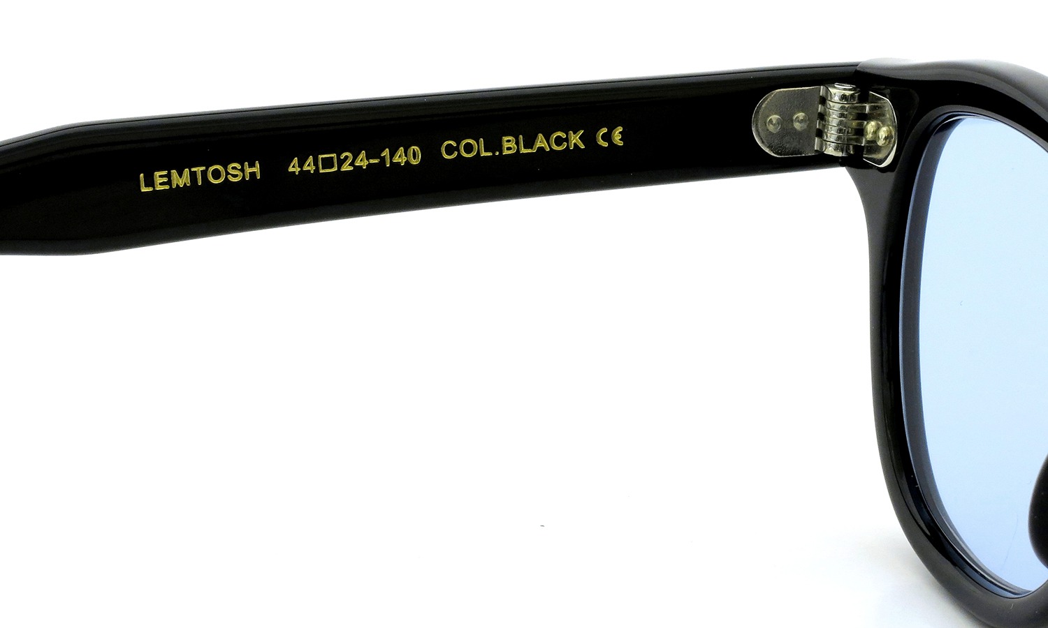 MOSCOT サングラスカスタム LEMTOSH レムトッシュ Col.BLACK 44size /ライトブルーレンズ