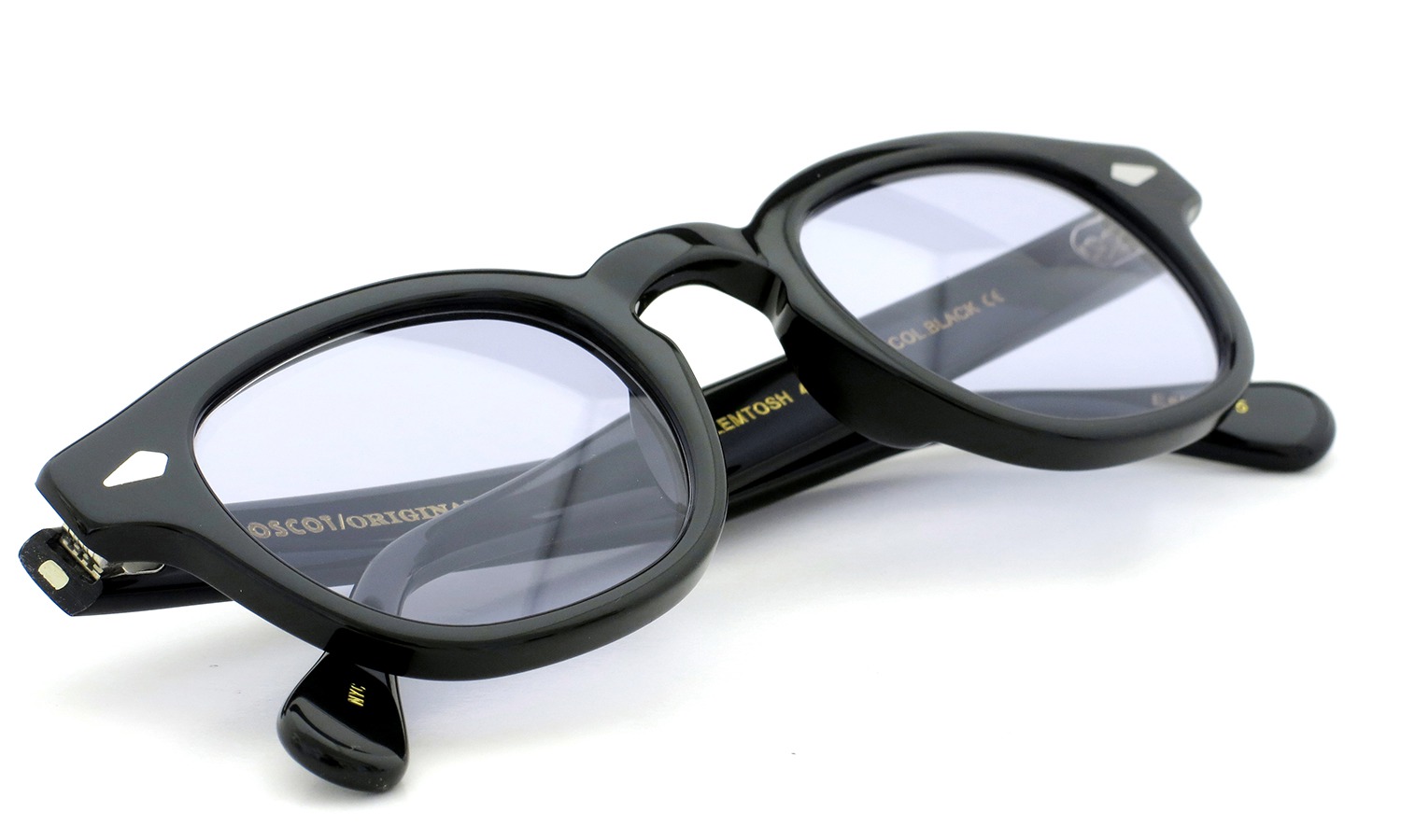 MOSCOT サングラスカスタム LEMTOSH レムトッシュ Col.BLACK 44size /パープルレンズ