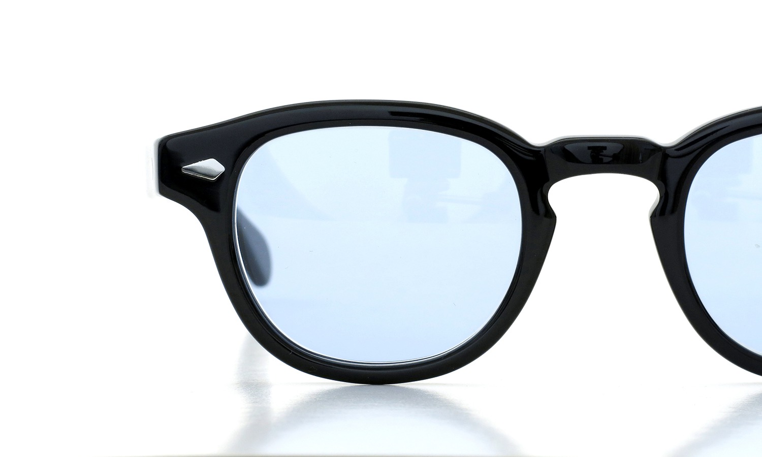 MOSCOT サングラスカスタム LEMTOSH レムトッシュ Col.BLACK 44size /ライトブルーレンズ