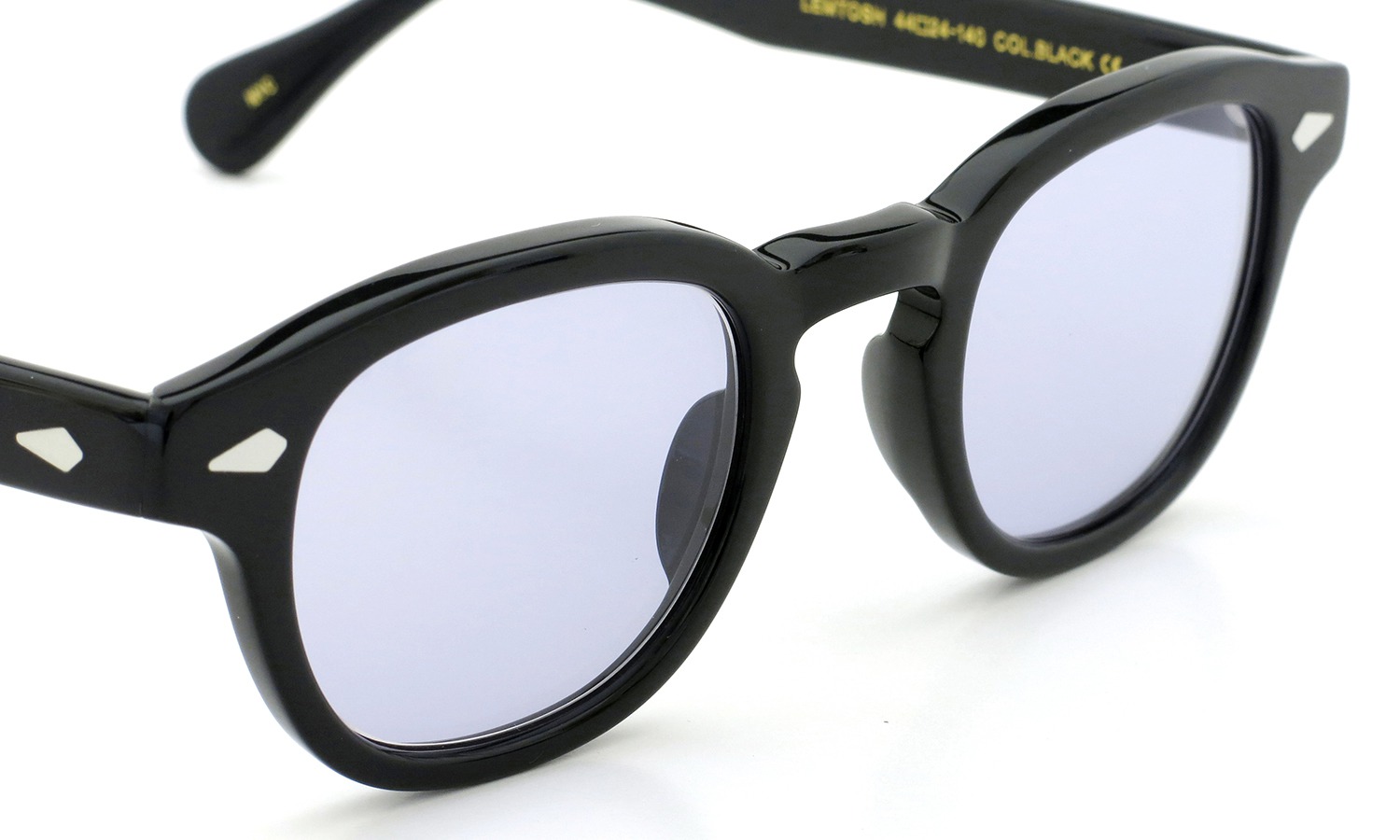 MOSCOT サングラスカスタム LEMTOSH レムトッシュ Col.BLACK 44size /パープルレンズ