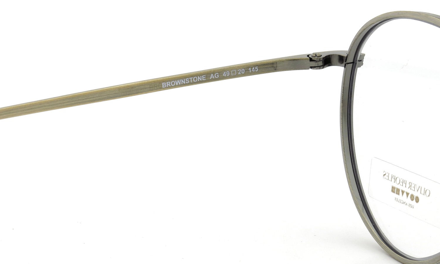 OLIVER PEOPLES × THE ROW メガネ BROWNSTONE col.AG 49size