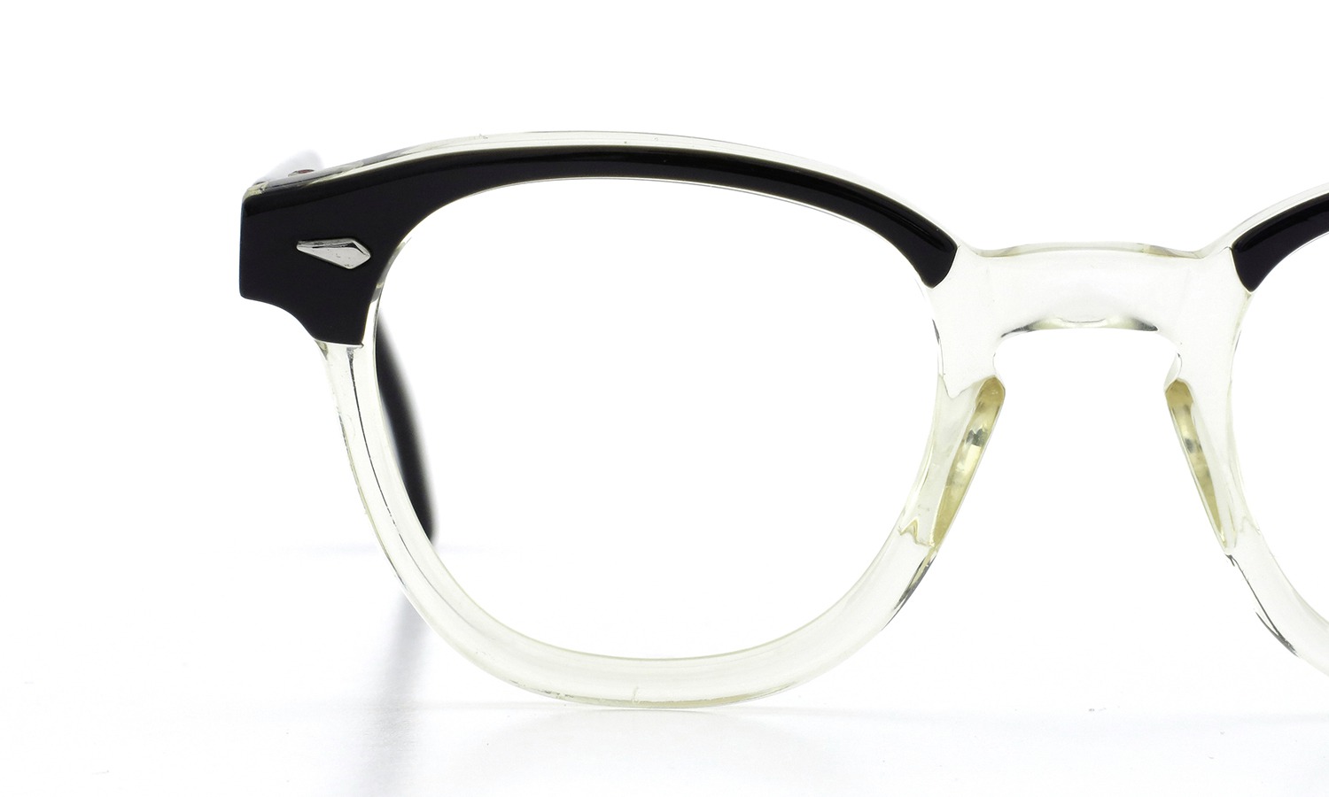 American Optica Vintage ヴィンテージ メガネ 推定1960年代 JAZZ BLACK CB-CLEAR 46-22