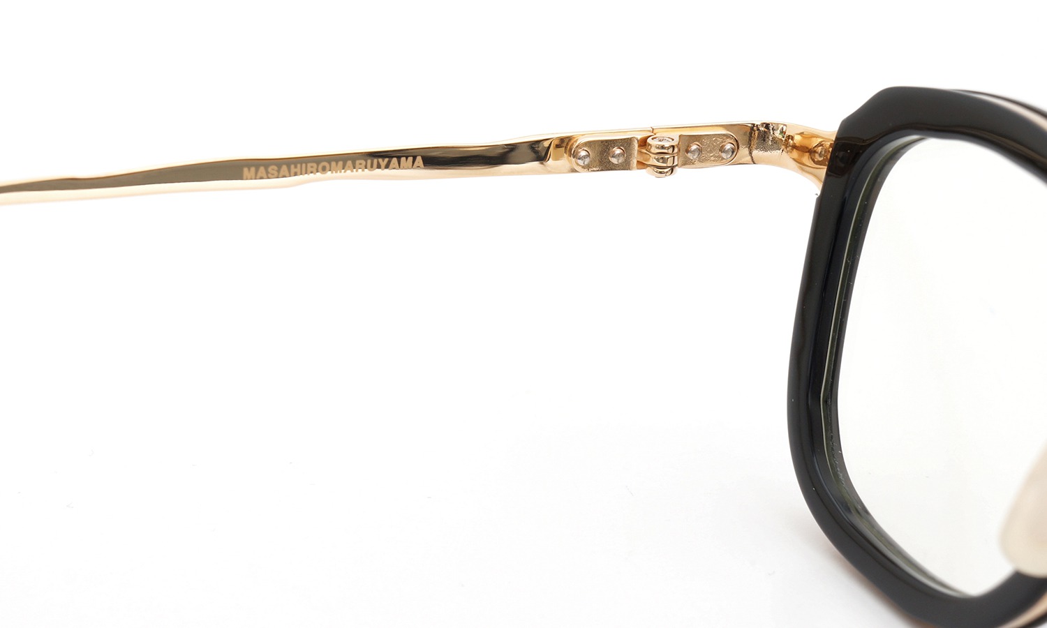 MASAHIROMARUYAMA マサヒロマルヤマ メガネ MM-0015 col.01 BLACK/GOLD(2 side)