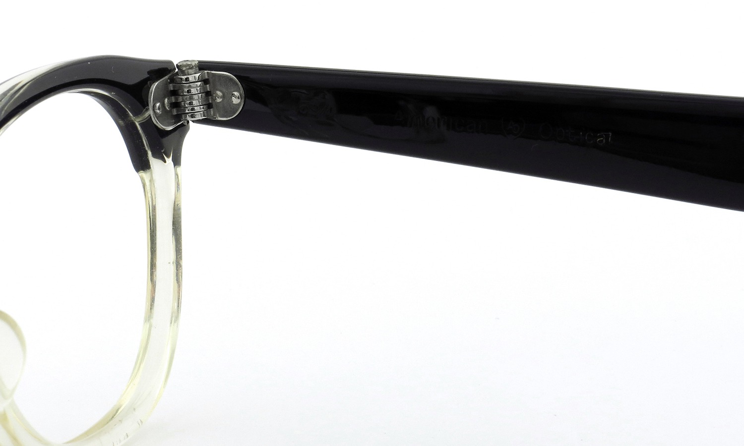 American Optica Vintage ヴィンテージ メガネ 推定1960年代 JAZZ BLACK CB-CLEAR 46-22