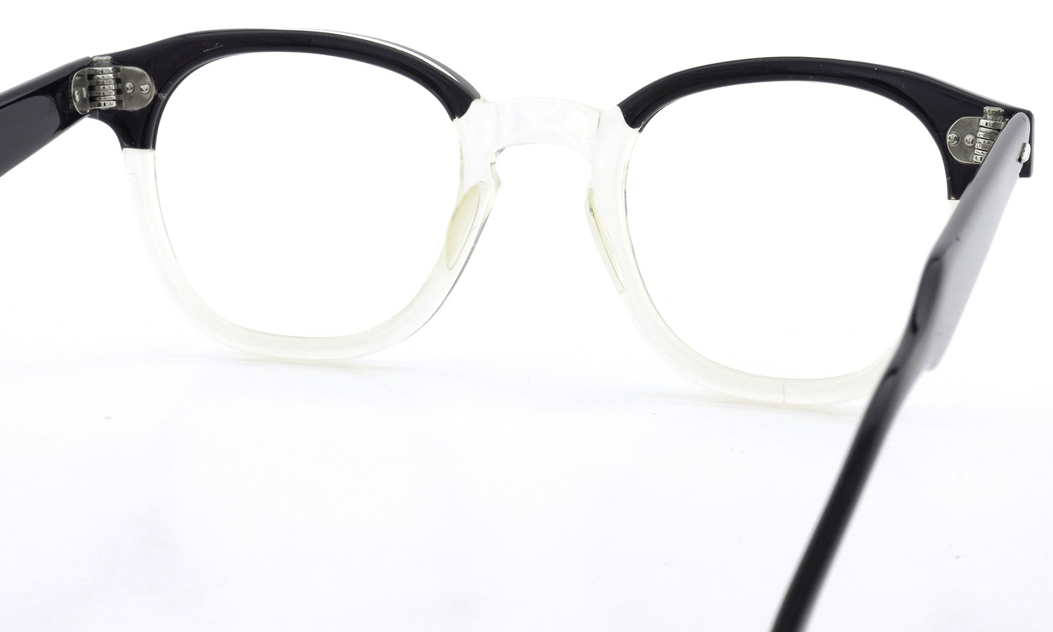 American Optica Vintage ヴィンテージ メガネ 推定1960年代 JAZZ BLACK CB-CLEAR 46-22